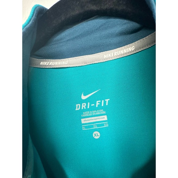 Nike Element Half Zip Running Top in Teal - Picture 3 of 6